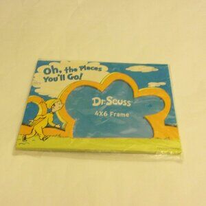 Dr. Seuss 4x6 Photo Frame Oh, the places You'll Go" ~ Easel Back ~ New